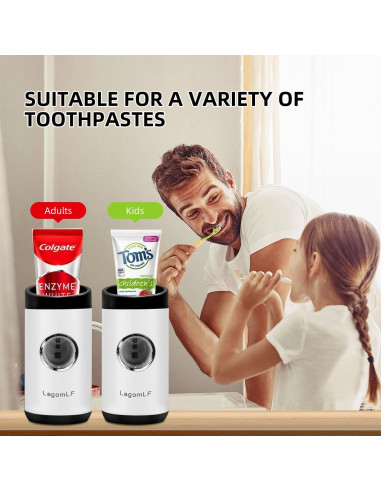 Dispensador Automático de Pasta de Dientes SecWiss TG-09 Gris