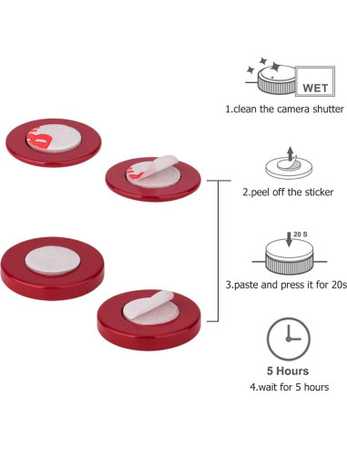 Tapa de Botón de Obturador 2X Jinjiacheng para Cámaras Sony y Canon