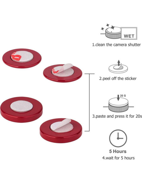 Tapa de Botón de Obturador 2X Jinjiacheng para Cámaras Sony y Canon
