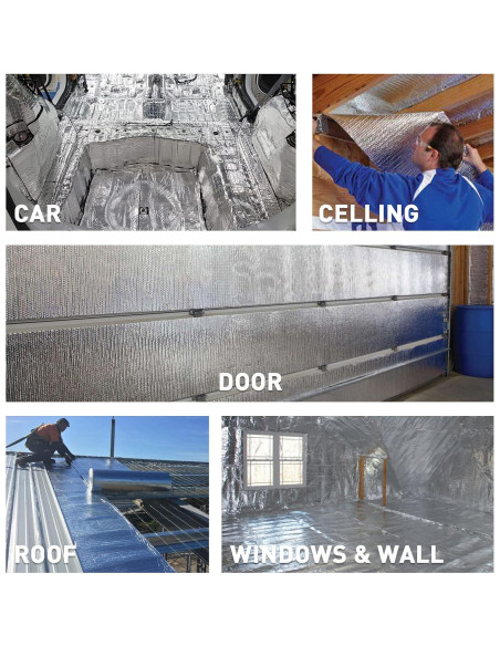 Aislante de Espuma de Aluminio MOTUKA 40x80" 118mil 2m