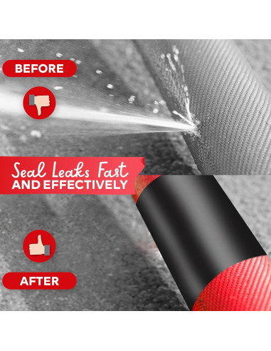 Cinta de Sello Impermeable XFasten 15.24 cm x 1.52 m Negra