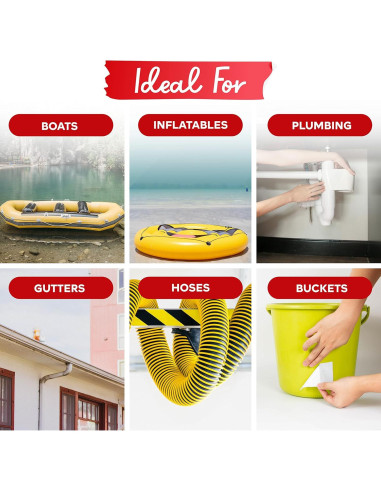 Cinta de Sello Impermeable XFasten 15.24 cm x 1.52 m Negra