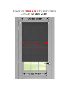 Persianas Opacas LazBlinds 50.8x61 cm Sin Taladro Negro 2