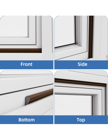 Tira de Sellado Aislante KNEELISA 2Pcs 498.4cm Marrón