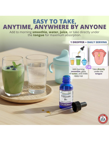 Gotas Líquidas de Vitamina B1 HoneyCombs 29.57 ml Veganas