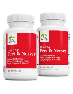 Suplemento Herbal Terry Naturally Pies y Nervios Saludables - 120 Cápsulas Veganas con Boswellia Serrata