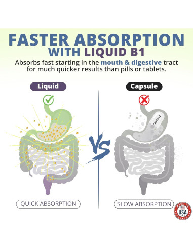 Gotas Líquidas de Vitamina B1 HoneyCombs 29.57 ml Veganas