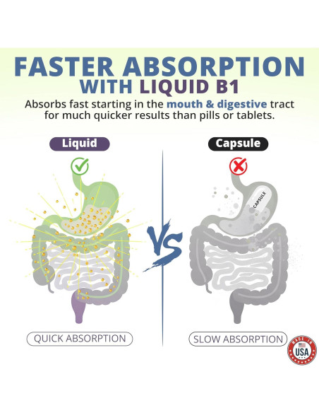 Gotas Líquidas de Vitamina B1 HoneyCombs 29.57 ml Veganas