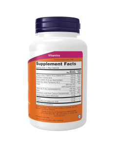 Vitamina B-100 NOW Foods 100 Cápsulas Veganas Energía 2