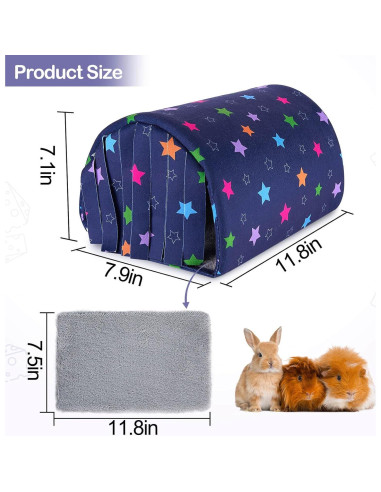 Túnel Lavable para Cobayas Unicorn Catcher 30x20x18cm Azul