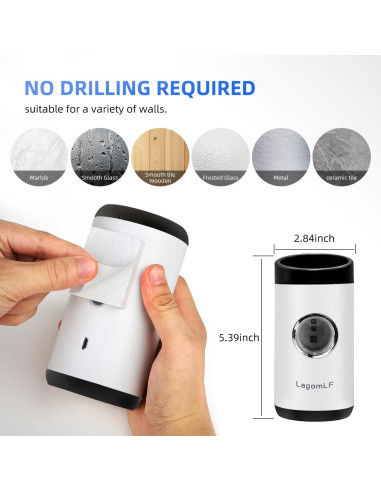 Dispensador Automático de Pasta de Dientes SecWiss TG-09 Gris