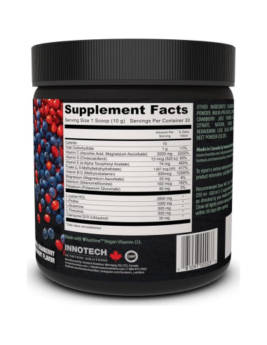 CardioFlex Q10 Arándano 360g - Suplemento Cardiovascular INNOTECH