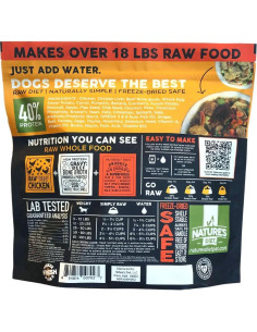 Comida Cruda Deshidratada al Vacío Dieta Natural 1.36 kg Pollo 2