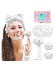 Conjunto Diadema y Cepillo Facial Mis Cosas Novedosas - Blanco