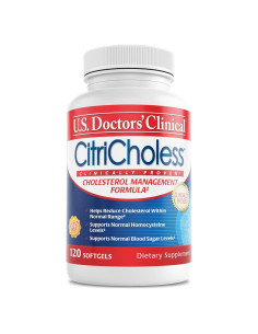 Suplemento de Colesterol CitriCholess U.S. Doctors' Clinical 120 Gelatinas