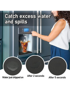 Bandeja de Goteo LOPNUR para Refrigerador 2 Pack Trapezoidal 21.1x7.9cm 2