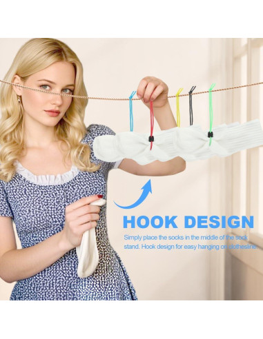 Clip de Calcetines QWLWBU 30 Piezas Organizador Lavandería
