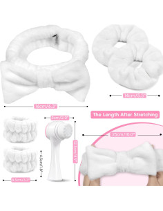 Conjunto Diadema y Cepillo Facial Mis Cosas Novedosas - Blanco 2
