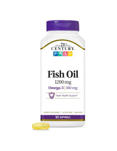 Aceite de Pescado 21st Century Omega-3 1200 mg 90 Cápsulas