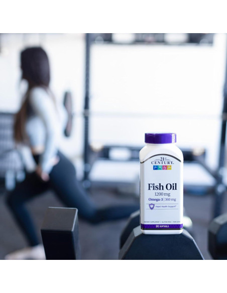 Aceite de Pescado 21st Century Omega-3 1200 mg 90 Cápsulas