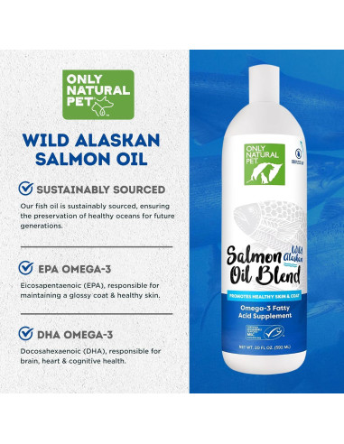 Aceite de Salmón Salvaje de Alaska Solo Natural 590ml Omega 3 y 6