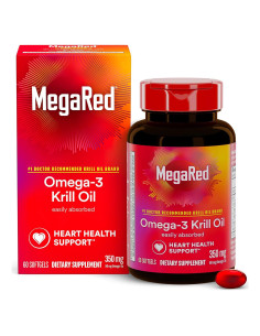 Aceite de Krill Omega-3 MegaRed 350mg 60 Cápsulas Blandas