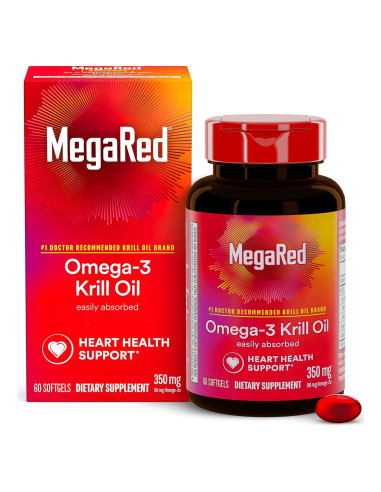 Aceite de Krill Omega-3 MegaRed 350mg 60 Cápsulas Blandas