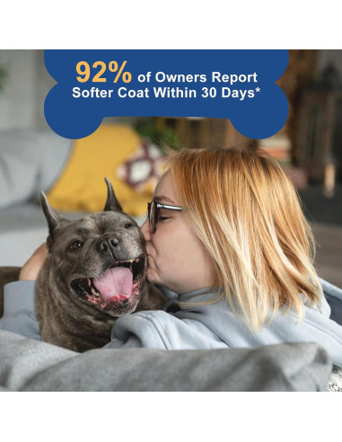 ZEBORA Suplemento de Aceite de Salmón para Perros 120 Masticables