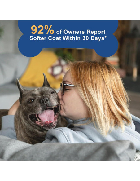 ZEBORA Suplemento de Aceite de Salmón para Perros 120 Masticables