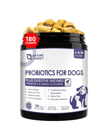 Probioticos Liofilizados para Perros Nature Target 180 Unidades