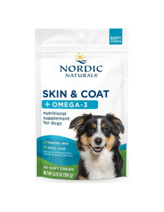 Golosinas Suaves para Perros Nordic Naturals - Omega-3 30 Unidades