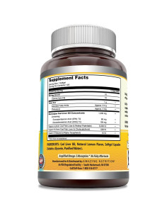 Aceite de Hígado de Bacalao Noruego Amazing Omega 1000 Mg - 120 Cápsulas Blandas 2