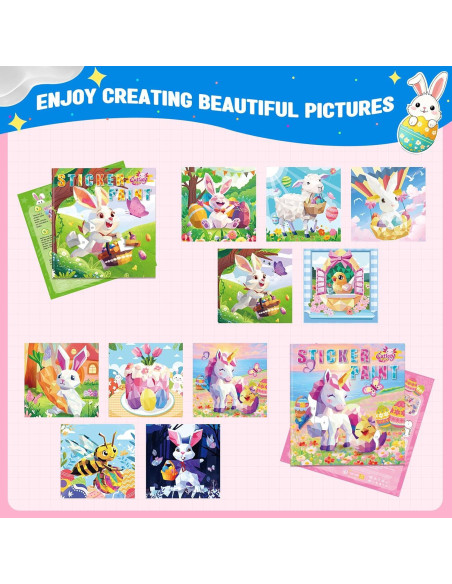 Libro de Pegatinas CutteeyFyry para Pintar por Números - 21x23 cm