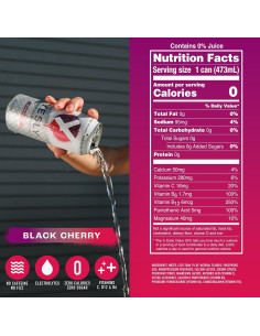Agua Funcional Yesly Cereza Negra 12 Latas 473ml Sin Azúcar 2