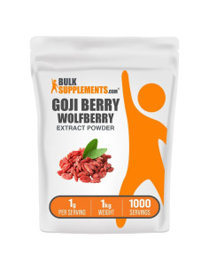 Polvo de Extracto de Bayas de Goji BulkSupplements 1kg