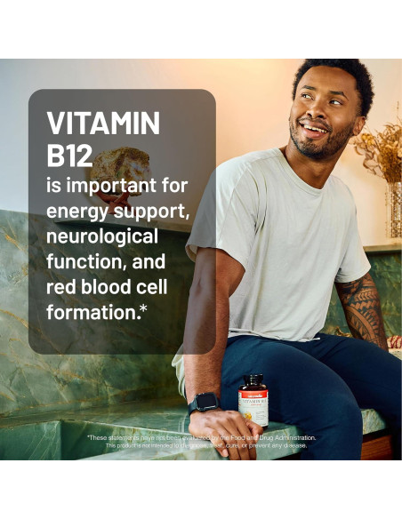 NatureWise Vitamina B12 5000 mcg + D3 Vegana 5000 IU - 60 Gelatinas