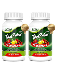 Multivitamina Vegana Deva Tuba Prime 90 Tabletas - Alta Potencia
