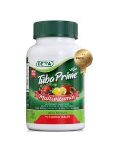 Multivitamina Vegana Deva Tuba Prime 90 Tabletas - Alta Potencia