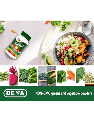 Multivitamina Vegana Deva Tuba Prime 90 Tabletas - Alta Potencia