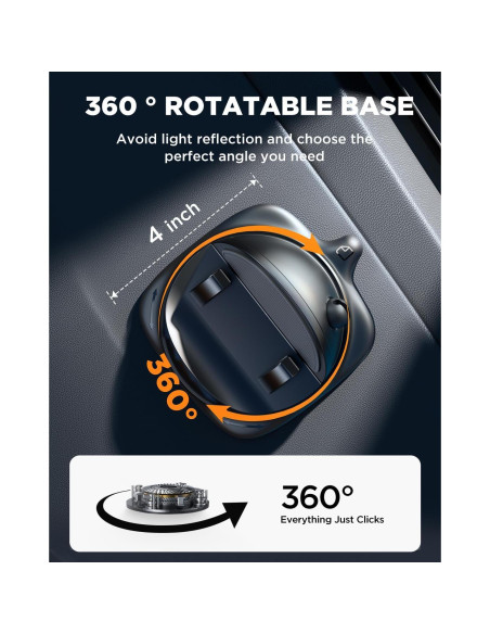 Soporte para Teléfono de Coche JOYROOM JR-ZS354-BK Ajustable 360