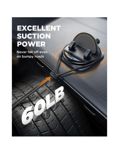 Soporte para Teléfono de Coche JOYROOM JR-ZS354-BK Ajustable 360