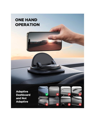 Soporte para Teléfono de Coche JOYROOM JR-ZS354-BK Ajustable 360