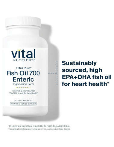 Aceite de Pescado Omega-3 Vital Nutrients 700mg 90 Cápsulas