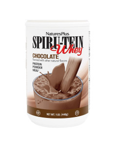 Batido de Proteína de Suero Natures Plus SPIRU-TEIN Chocolate 450g