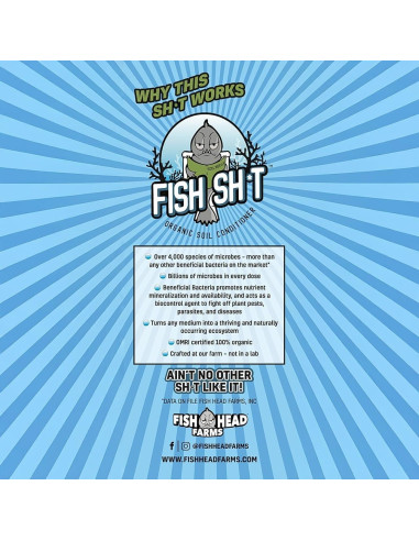 Acondicionador de Suelo Orgánico Fish Head Farms 120ml - Mejora Rendimiento y Sabor