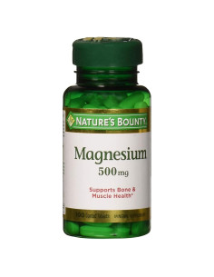 Óxido de Magnesio Nature's Bounty 500mg 100 Tabletas