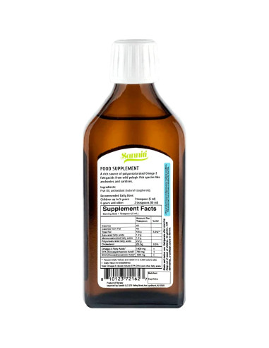 Omega-3 Líquido Sanniti 250 ml | 100% Natural | EPA, Vit. A y D3