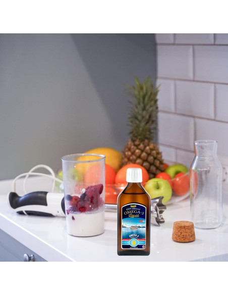 Omega-3 Líquido Sanniti 250 ml | 100% Natural | EPA, Vit. A y D3