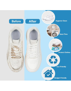 Bolsa de Lavado de Zapatos NMQHPA Azul 2pcs Reutilizable 2