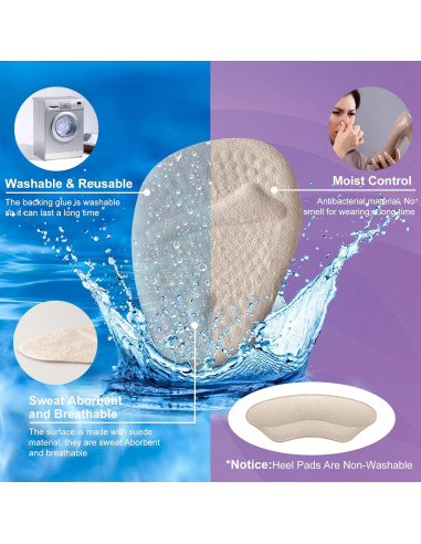 Almohadillas Metatarsales Riootlnm 2 Pares Beige Antideslizantes